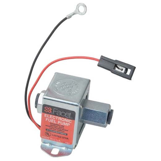 FuelPumper Facet 40135N Cube Solid State Fuel Pump, 12 Volt, 4.0-7.0 PSI, 32 GPH, Packard Connector