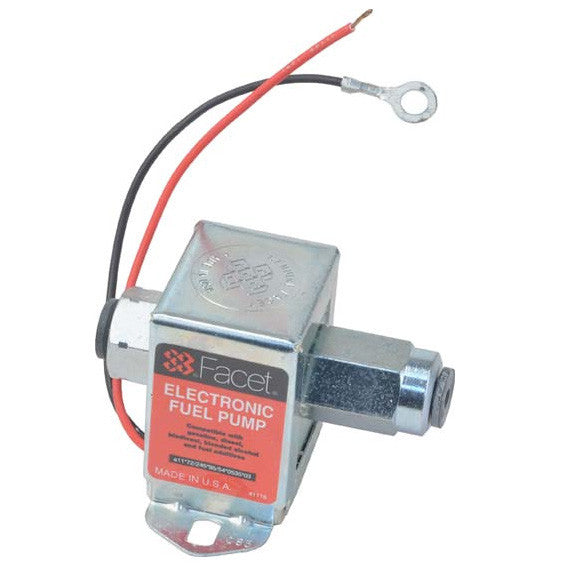 FuelPumper Facet 40185N Cube Solid State Fuel Pump, 12 Volt, 9.0-11.5 PSI, 32 GPH