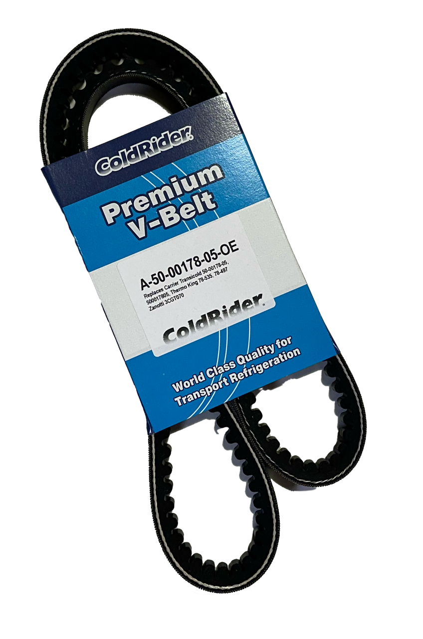 ColdRider Electric Motor Belt for Carrier Transicold (Replaces Carrier 50-00178-18, 50-00178-05, 50-00179-05, Thermo King 78-617, 78-535, 78-497, Zanotti 3CGT070)