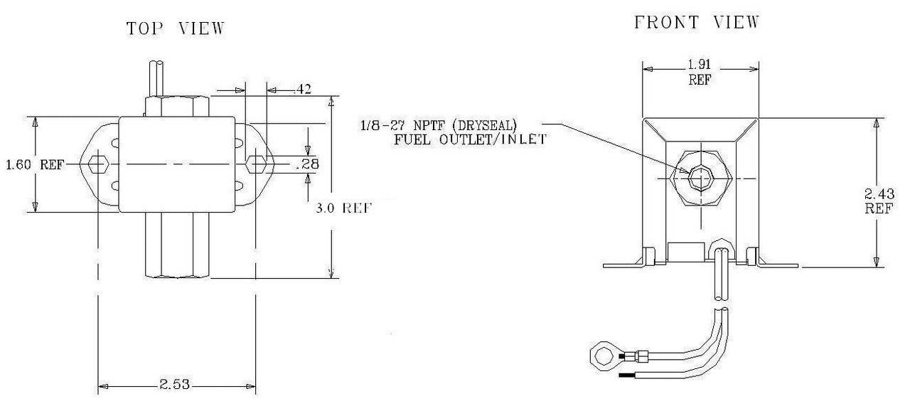 FuelPumper Facet FEP12SV Kit for 40106 Cube Solid State Fuel Pumps, 12 Volt, 4.0-7.0 PSI, 32 GPH