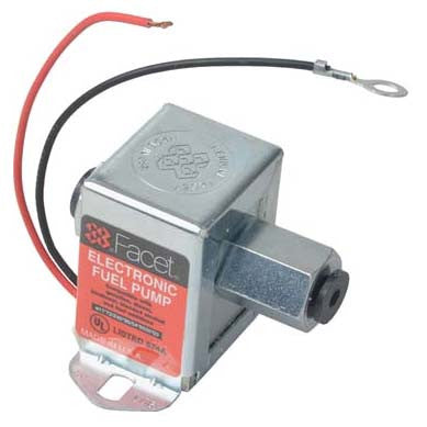 FuelPumper Facet 40106N Cube Solid State Fuel Pump, 12 Volt, 4.0-7.0 PSI, 32 GPH