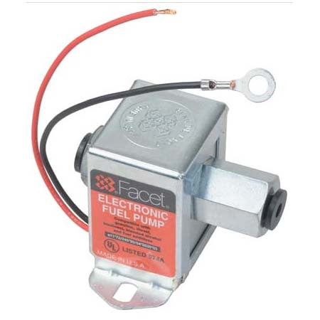 FuelPumper Facet 40107N Cube Solid State Fuel Pump, 12 Volt, 7.0-10.0 PSI, 34 GPH