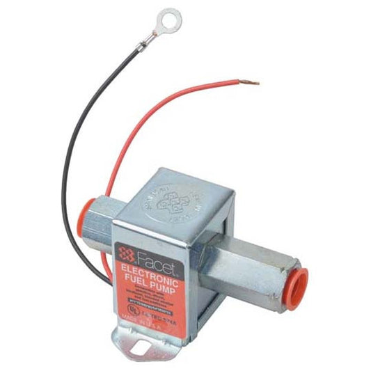FuelPumper Facet 40109N Cube Solid State Fuel Pump, 12 Volt, 4.0-7.0 PSI, 32 GPH