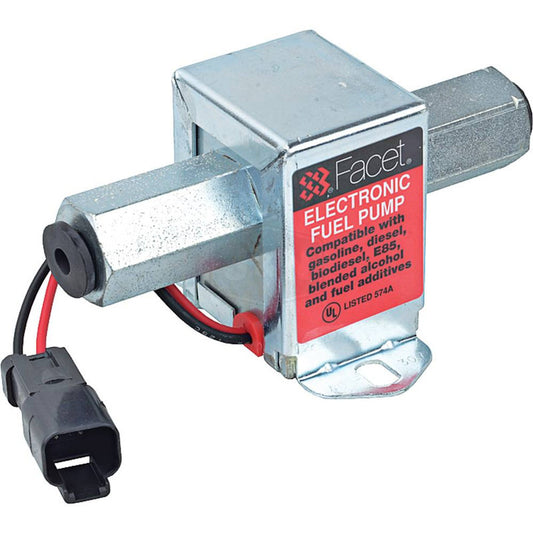 FuelPumper Facet 40307N Cube Solid State Fuel Pump, 12 Volt, 12.0-15.0 PSI, 50 GPH