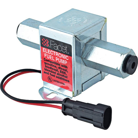 FuelPumper Facet 40313N Solid State Cube Fuel Pump, 12 Volt, 12.0-15.0 PSI, 50 GPH