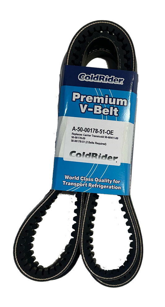 ColdRider Standby Motor Belt Set for Carrier Transicold (Replaces Carrier 50-00178-51)