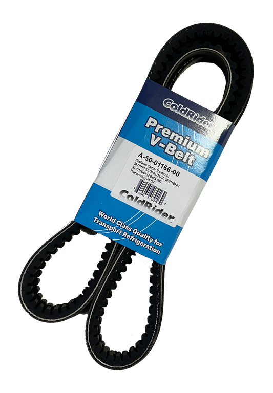 ColdRider Engine Compressor Belt Set for Carrier Transicold (Replaces 50-01166-00, 50-00178-57)