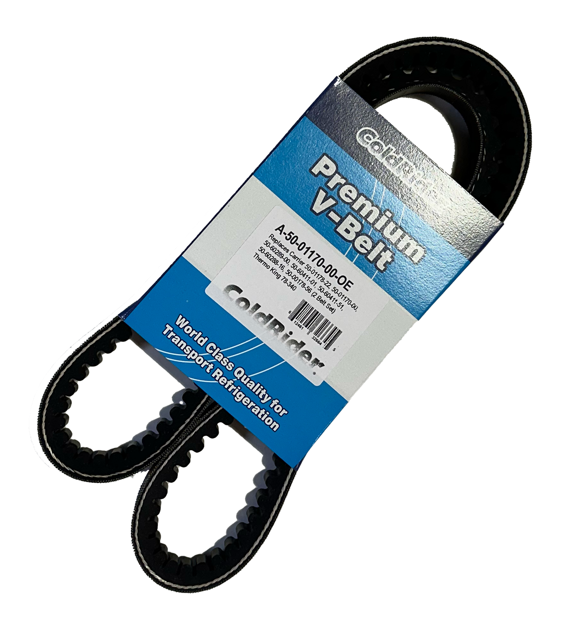 ColdRider Motor/Compressor Belt for Carrier Transicold (Replaces Carrier 50-01170-00, 50-00178-22, 50-60289-00, 50-60411-51)