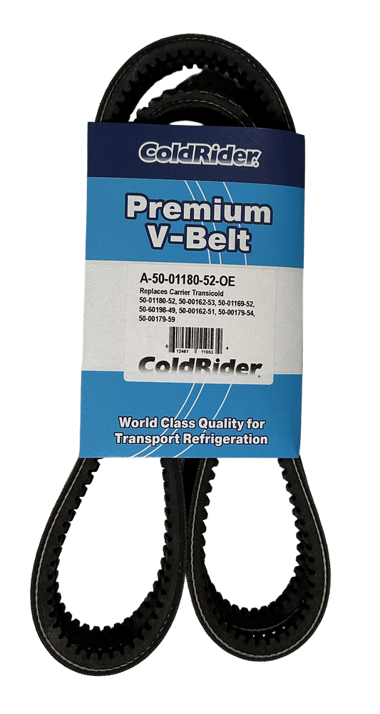 ColdRider Engine/Compressor Belt Set for Carrier Transicold (Replaces Carrier Transicold 50-01180-52, 50-00162-53, 50-01169-52, 50-00162-51, 50-00179-54, 50-00179-59, 50-60288-09, 50-60198-49)