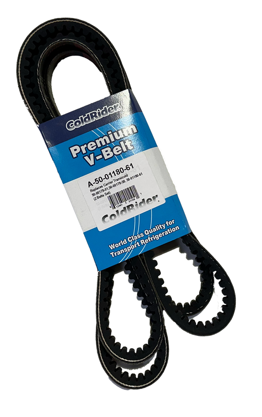 ColdRider Compressor/Motor Belt for Carrier Transicold (Replaces Carrier 50-01180-61, 50-00178-01)