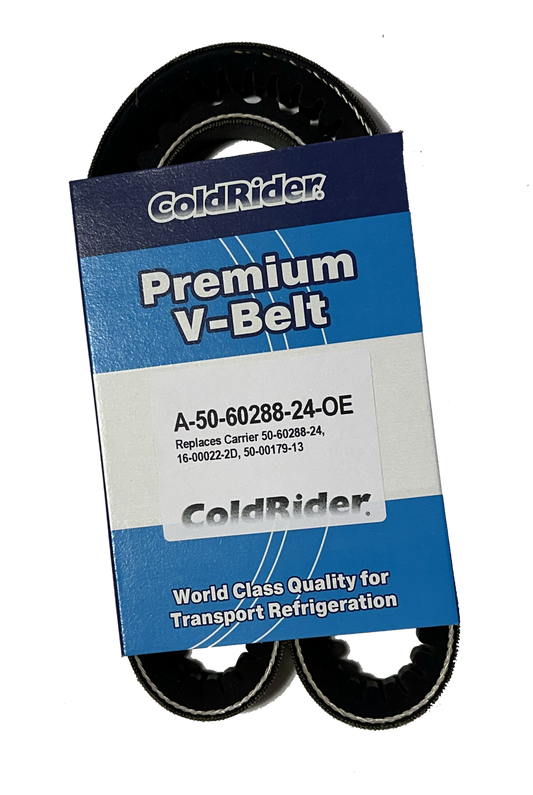 ColdRider Alternator/Electric Motor/Generator Belt for Carrier Transicold (Replaces Carrier 50-60288-24, 50-00179-13)