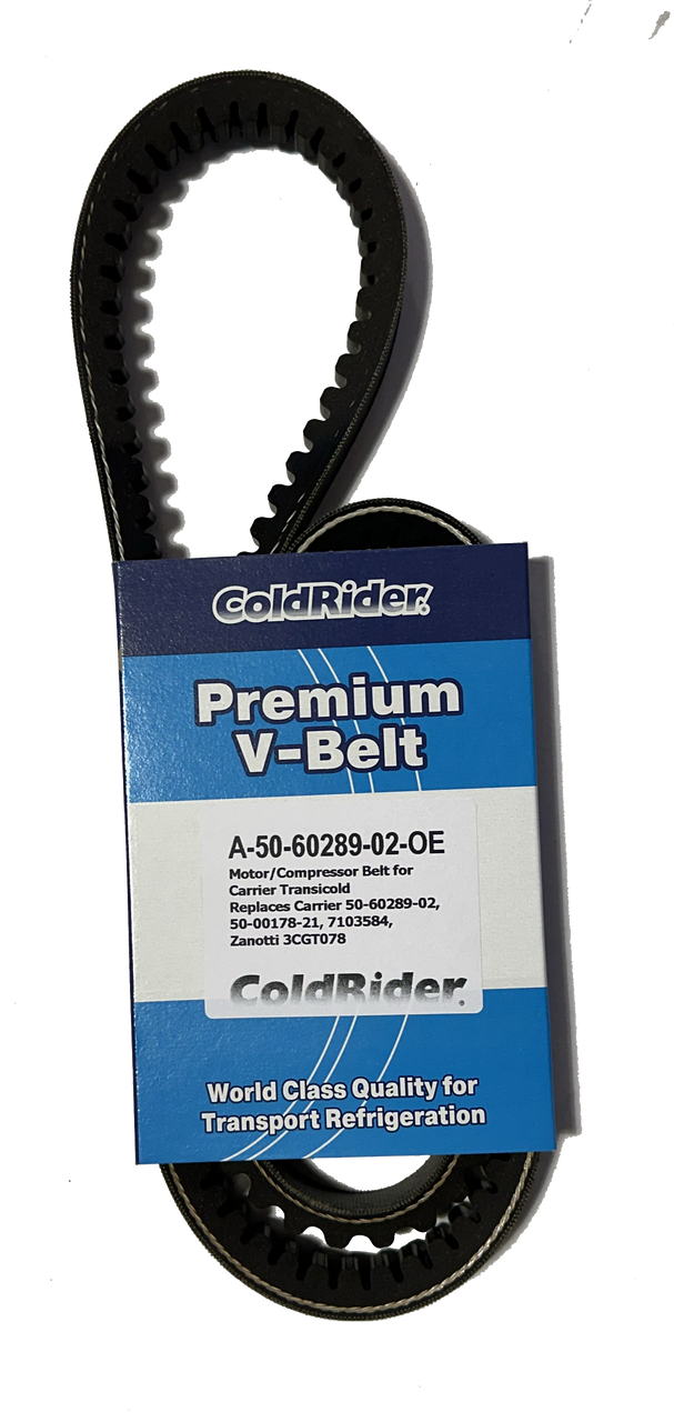 ColdRider Motor/Compressor Belt for Carrier Transicold (Replaces Carrier 50-60289-02, 50-00178-21, 7103584, Zanotti 3CGT078)