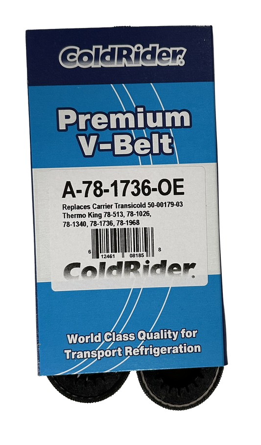 ColdRider Water Pump Belt for Thermo King (Replaces Thermo King 78-513, 78-1026, 78-1340, 78-1736, 78-1968)
