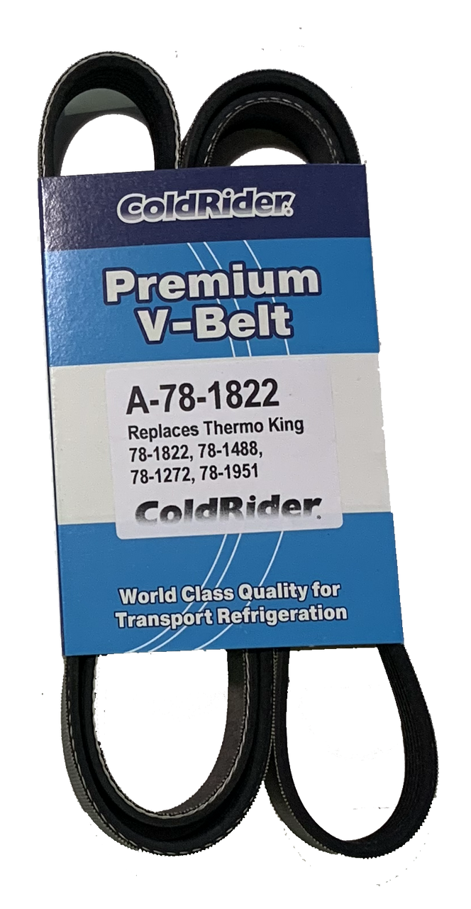 ColdRider Electric Motor/Compressor Belt for Thermo King (Replaces Thermo King 78-1822, 78-1488, 78-1951)