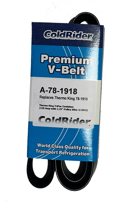 ColdRider Alternator Belt for Thermo King TriPac Evolution (Replaces Thermo King 78-1918)