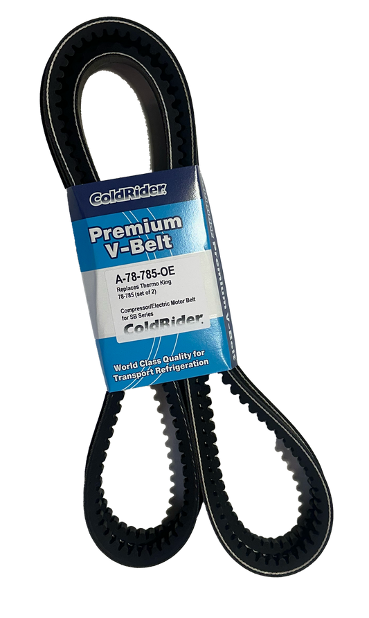 ColdRider Compressor/Drive Belt Set for Thermo King (Replaces Thermo King 78-785)