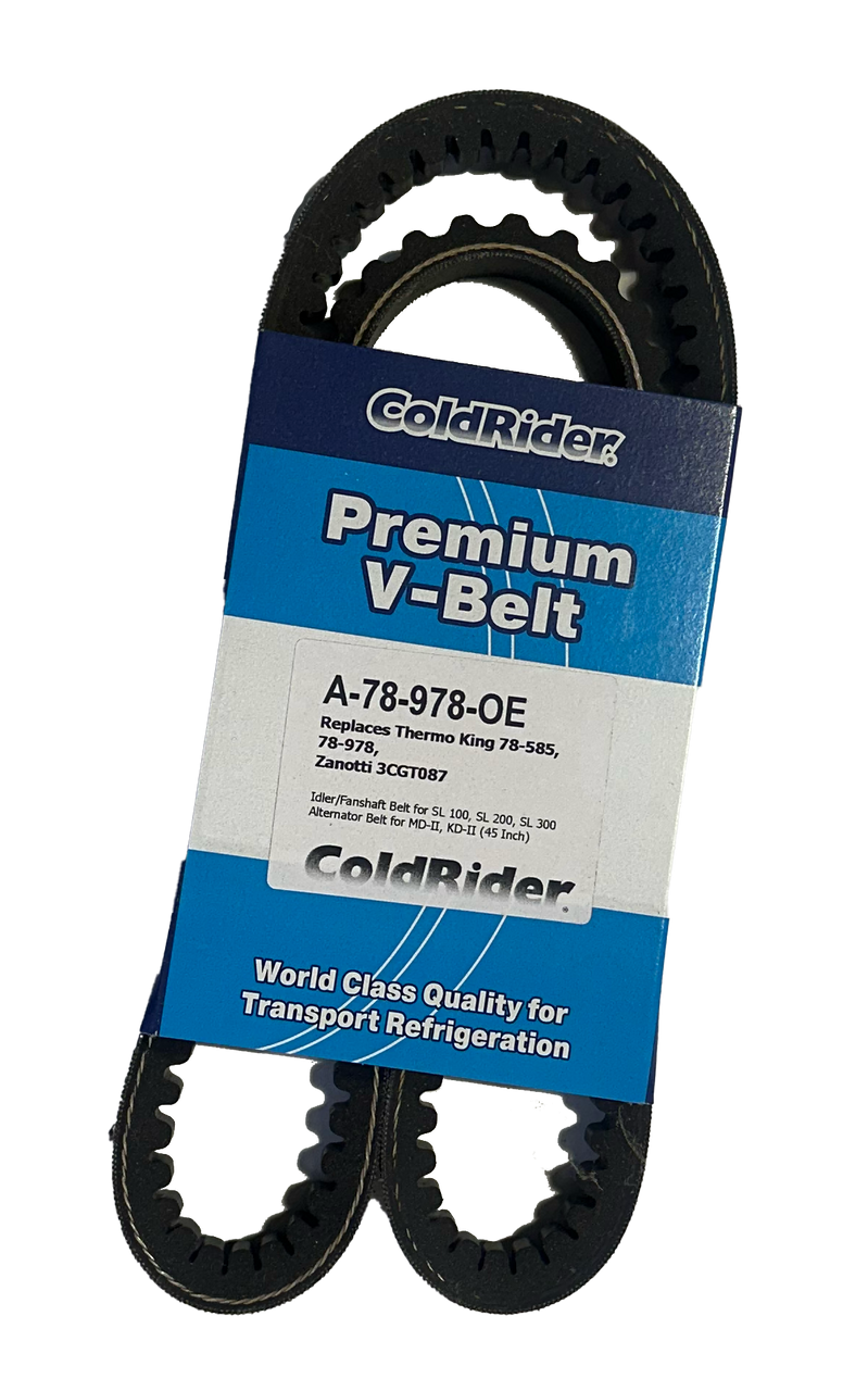 ColdRider Alternator Belt for Thermo King (Replaces Thermo King 78-585, 78-978, Zanotti 3CGT087)
