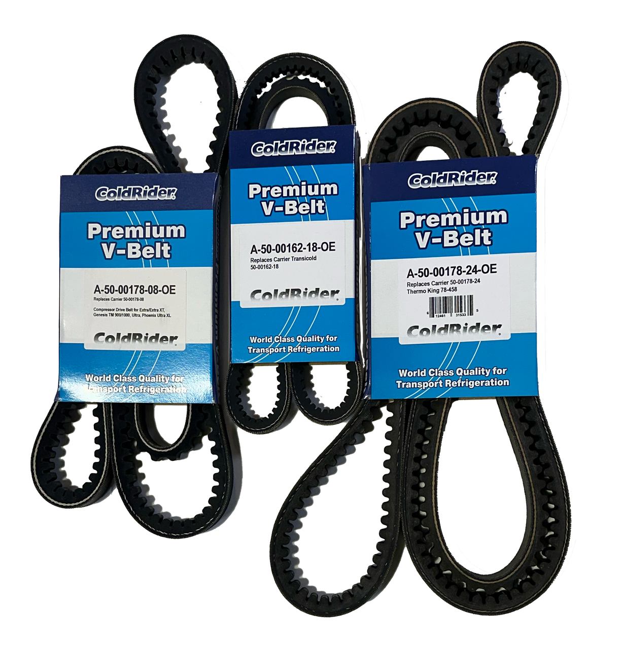 ColdRider Belt Bundle for Carrier Transicold Extra XT