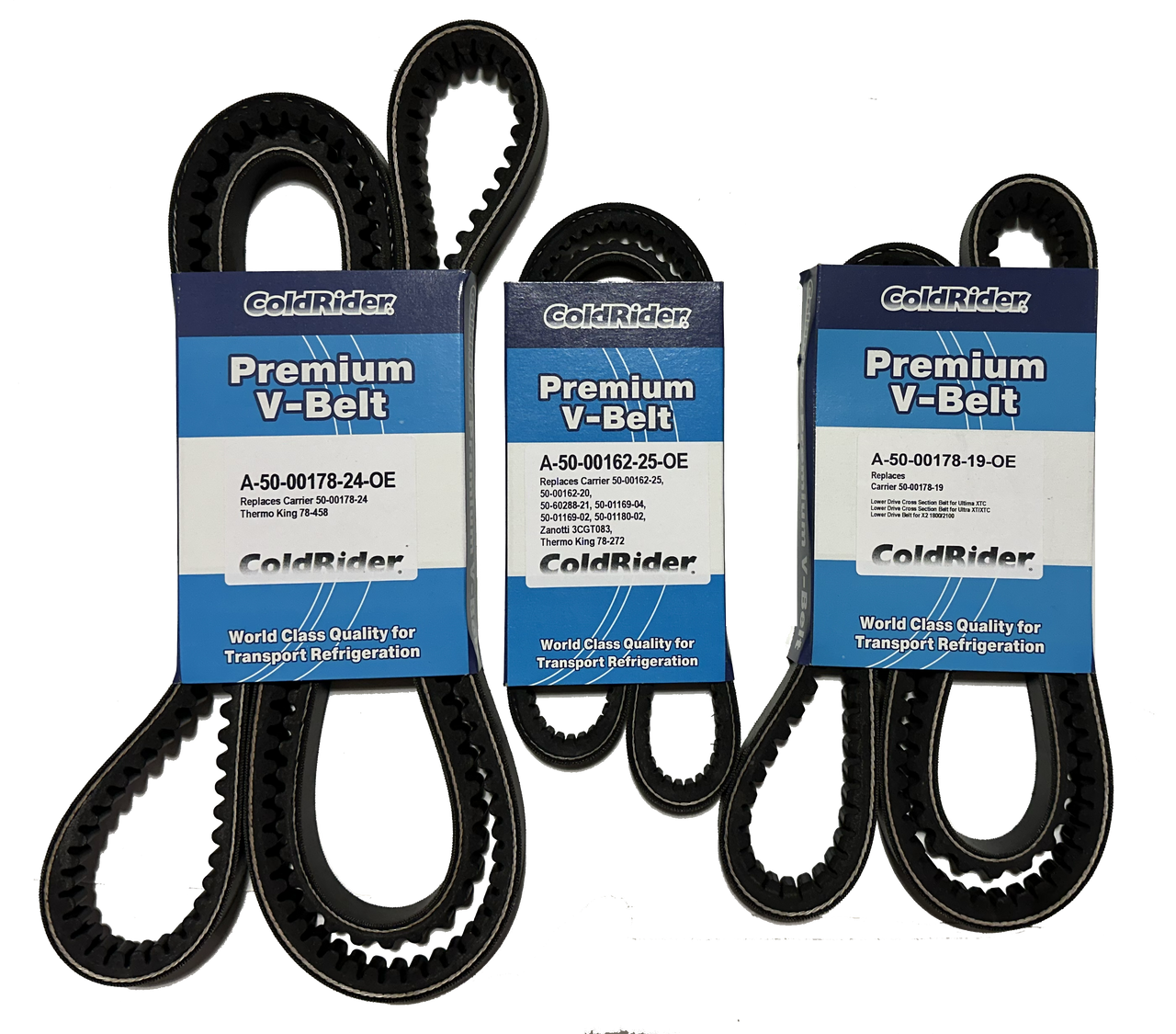 ColdRider Belt Bundle for Carrier Transicold X2 1800/2100/2500