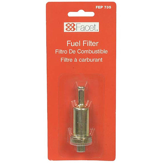FuelPumper Facet FEP735 74 Micron In-Line Filter for Posi-Flo/Cube Fuel Pumps (Replaces Facet 479735B)