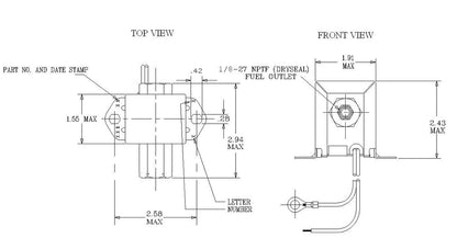 FuelPumper Facet 40289N Cube Solid State Fuel Pump, 12 Volt, 4.0-7.0 PSI, 30 GPH