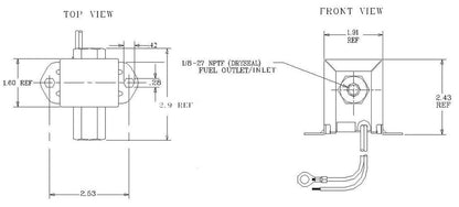 FuelPumper Facet 40105N Cube Solid State Fuel Pump, 12 Volt, 3.0-4.5 PSI, 30 GPH
