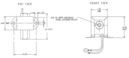FuelPumper Facet FEP12SV Kit for 40106 Cube Solid State Fuel Pumps, 12 Volt, 4.0-7.0 PSI, 32 GPH